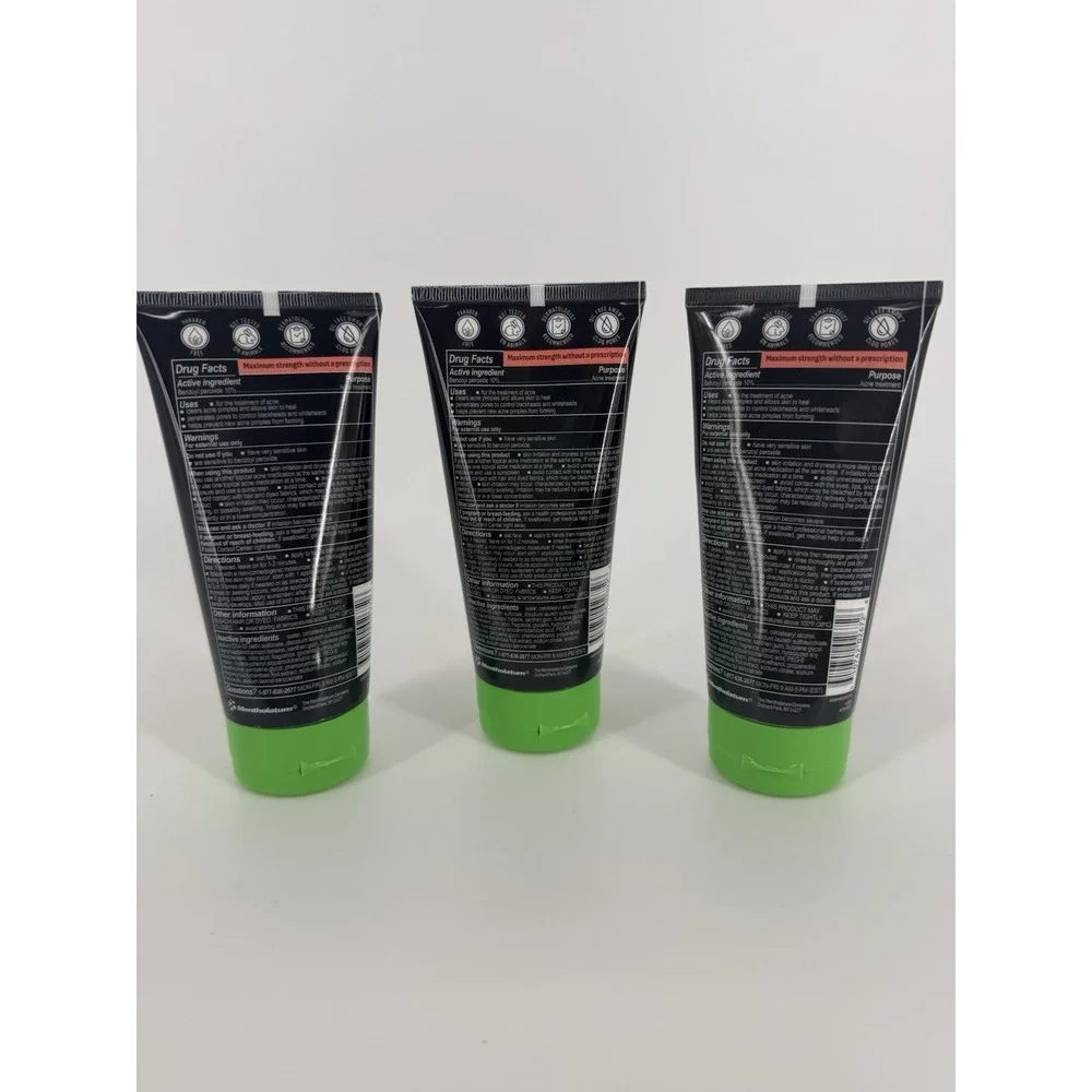 OXY Face Wash Benzoyl Peroxide 10% Acne Wash 5oz ( 3 pack ) Acne Cream Cleanser